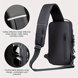 Crossbody Tech Sling Bag With USB Charging Port