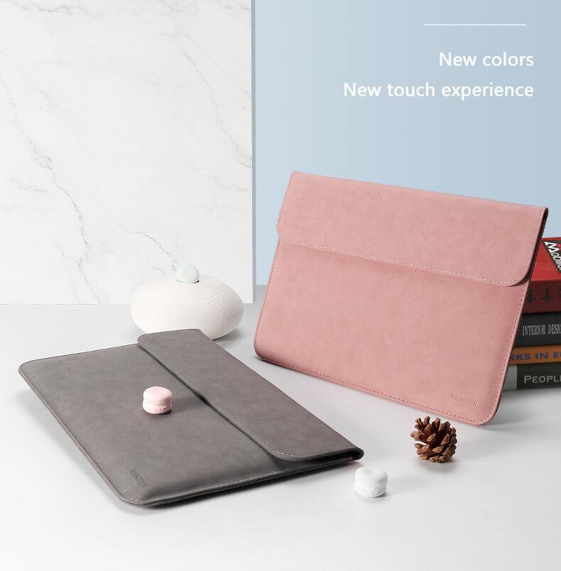 Premium Velvet Laptop Sleeve With Power Pouch