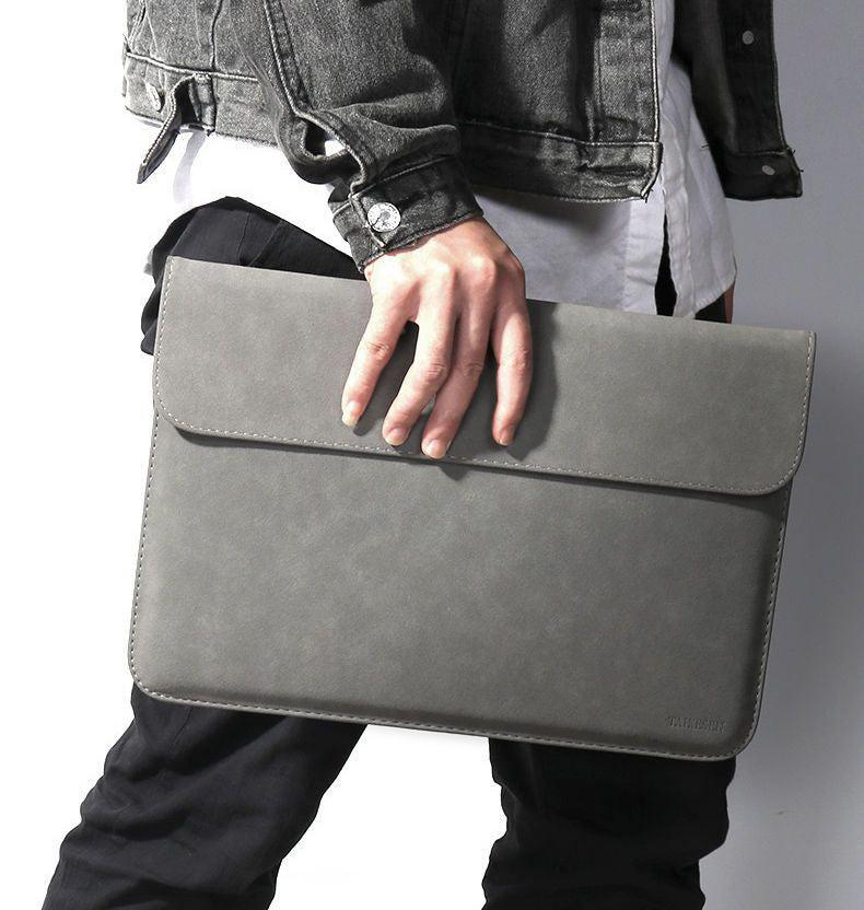 Premium Velvet Laptop Sleeve With Power Pouch