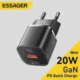 Essager 20W GaN USB-A & Type-C Fast Charger