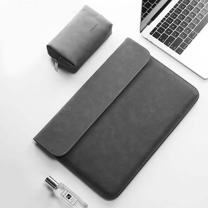 Premium Velvet Laptop Sleeve With Power Pouch