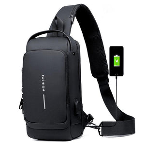 Crossbody Tech Sling Bag With USB Charging Port